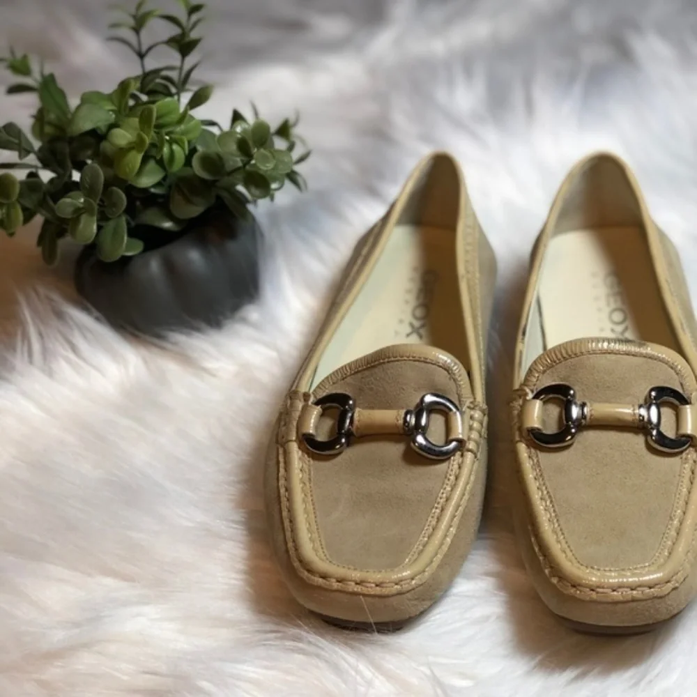 Geox Respira Leather Slip-ons Loafers Size 35